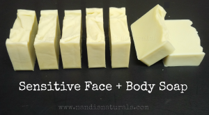 sensitive face + body soap
