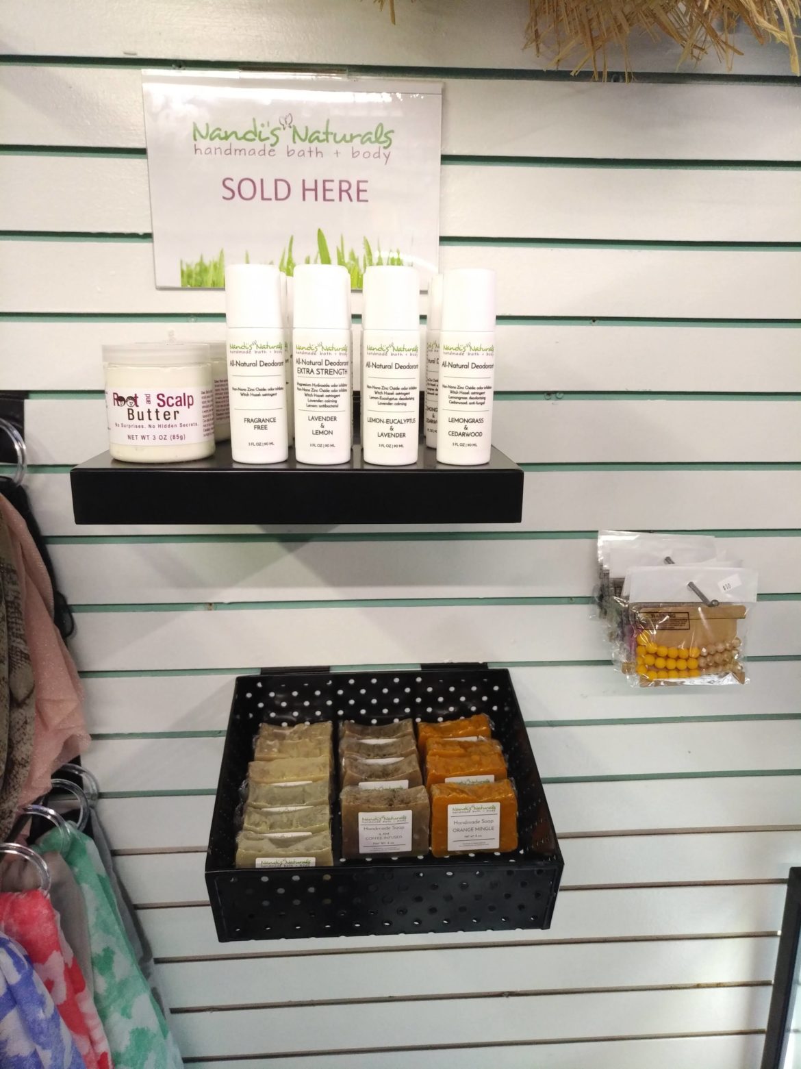 image of nandi's naturals products on store shelves
